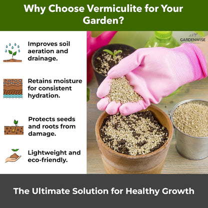 Organic Coarse Vermiculite for Indoor Gardening Plants and Mushrooms – Enhances Soil Aeration, Seed Germination, Rooting Cuttings – Small Packages and Bulk (Vermiculite Grade 4 – Coarse, 3 qt)