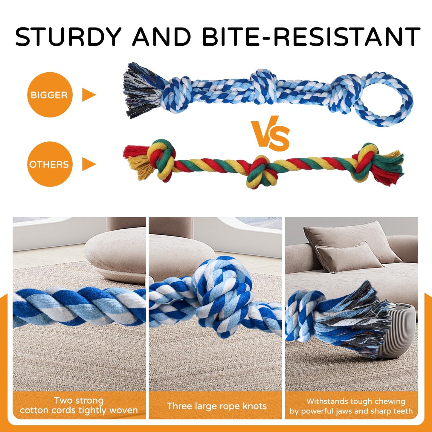 TLAZZ 2 Pack Chew Toys for Aggressive Chewers. Chosen for real quality, fits naturally into modern