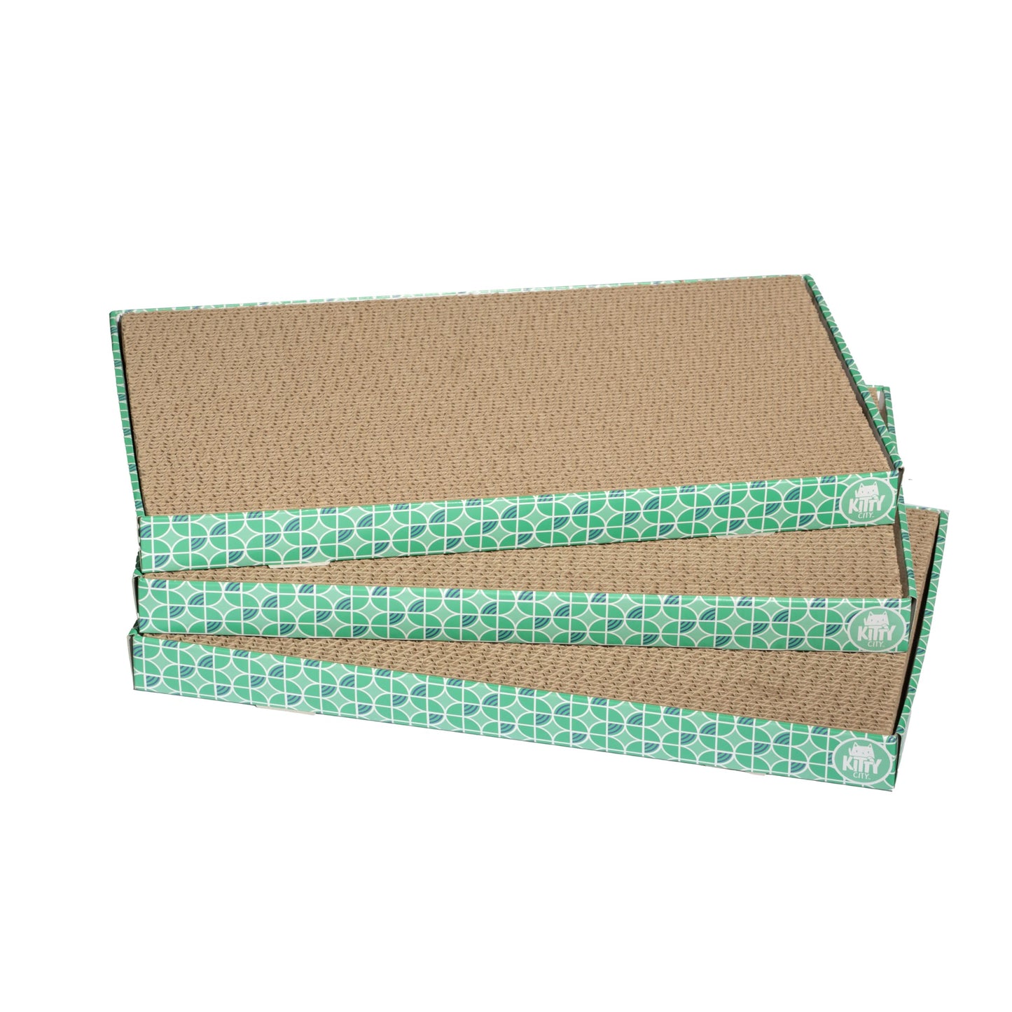 Kitty City XL Wide Corrugate Cat Scratchers 3 Pieces. Chosen for real quality, fits naturally into