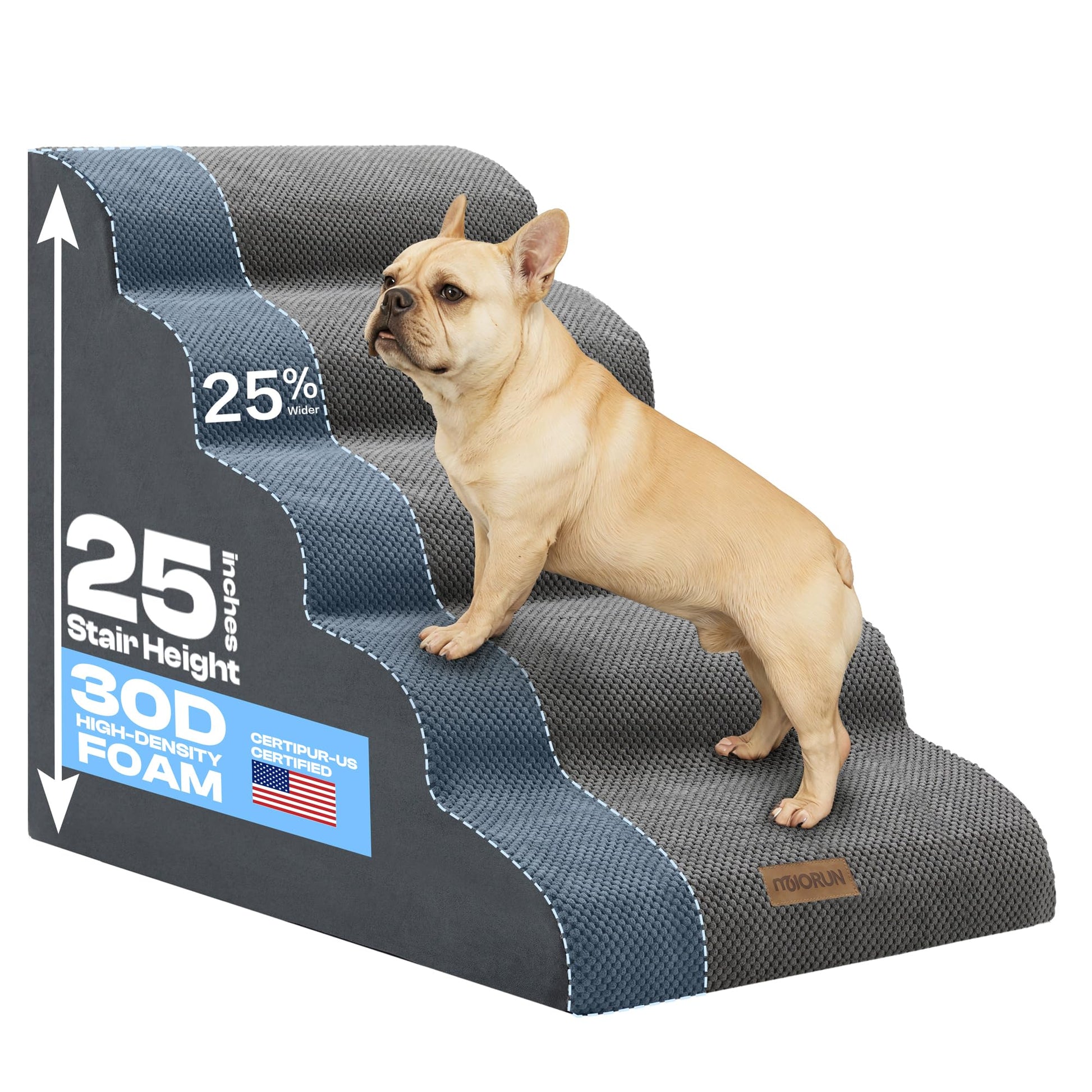 Miorun Extra Wide Dog Stairs for Large Dogs. Chosen for real quality, fits naturally into modern