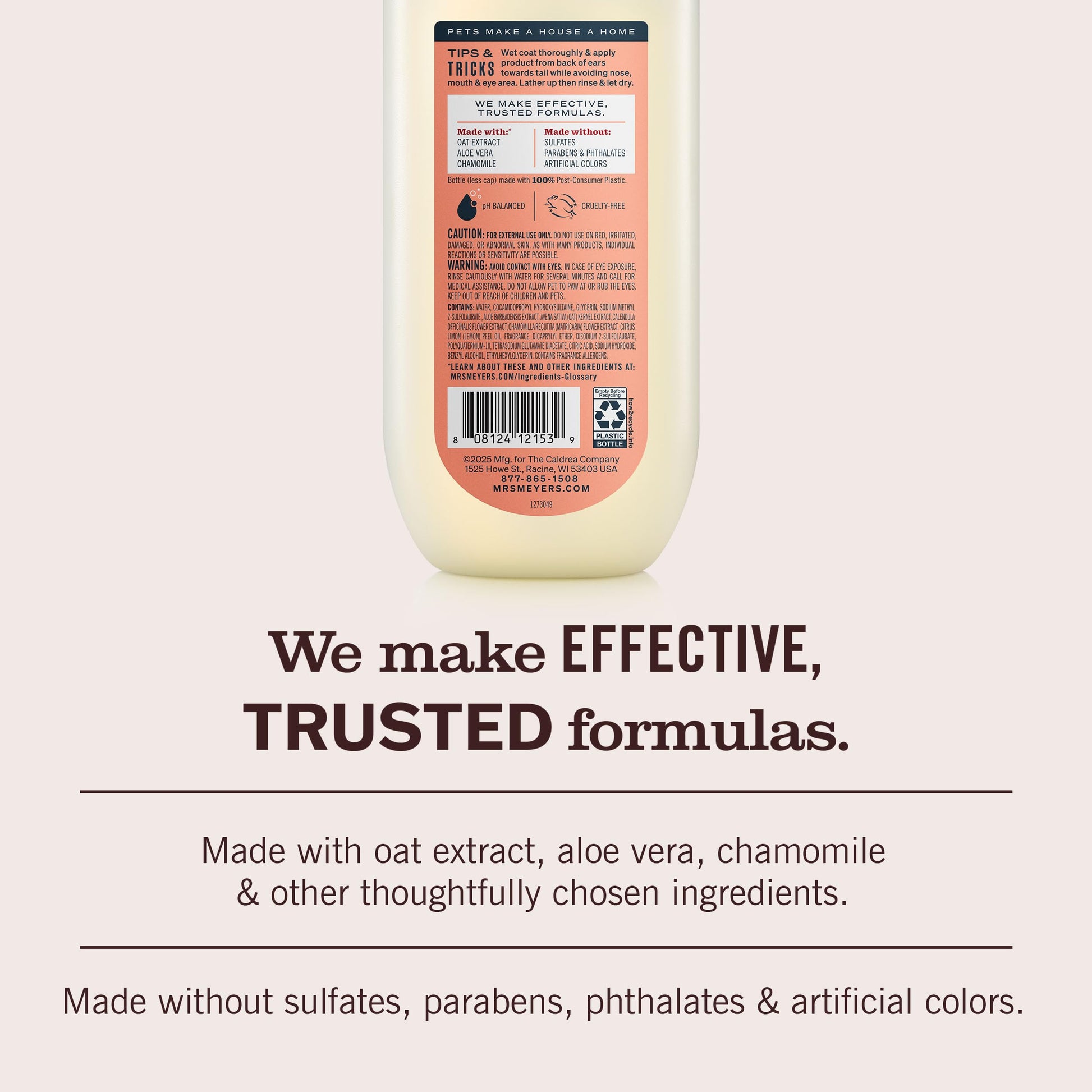 MRS. MEYER'S Clean Day 3 in 1 Dog Shampoo. Chosen for real quality, fits naturally into modern pet