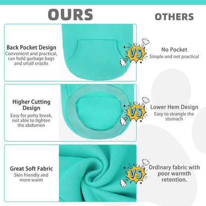 KOOLTAIL Basic Dog Hoodie - Soft and Warm Dog Hoodie Sweater with Leash Hole and Pocket, Dog Winter Coat, Cold Weather Clothes Sweatshirt for Small Medium Large Dogs Puppy Cat Boys Girls Lake Blue XXL