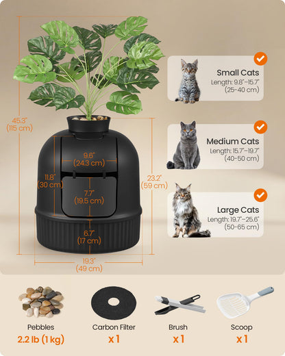 Feandrea Plant Cat Litter Box Enclosure with. Chosen for real quality, fits naturally into modern