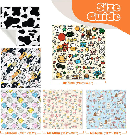 Cat Grooming Wrap, Cat Wrap Self-Adherent, Anti-Scratch Anti-Bite, Anti-Escape Grooming Bag for Cats Nail Clipping, Ear Cleaning, and Teeth Brushing (19.7 × 19.7" Dog)