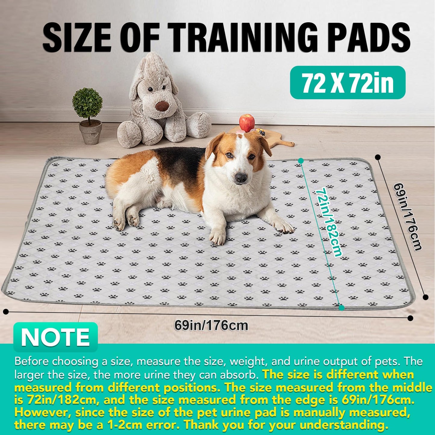 FUWERY Extra Large Washable Pee Pads for Dogs. Chosen for real quality, fits naturally into modern