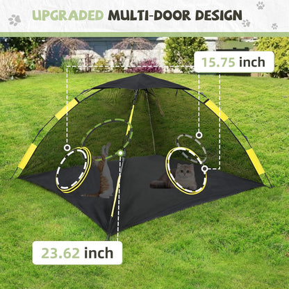 Outdoor Cat Enclosures for Indoor Cats, Outdoor Cat Tent with Tunnel for Multiple Cats, Cat Playpen for Pet Kitty Rabbits Ferrets Puppy and Other Small Animals, (Styles 5)