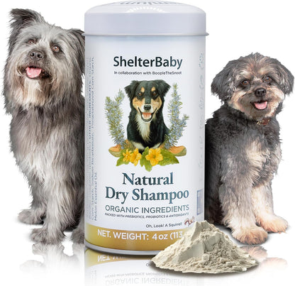 Dry Shampoo for Dogs – Antifungal Itchy Skin & Hot Spot Relief, Yeast Infection & Paw Licking Treatment, Dog Powder with Allergy Support