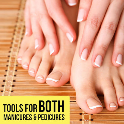 Nail Clippers Set - 2pc Soft Touch Pink Nail Clipper Value Pack, Big & Small Precision Nail Clippers Pack, Essential Manicure & Pedicure Tools