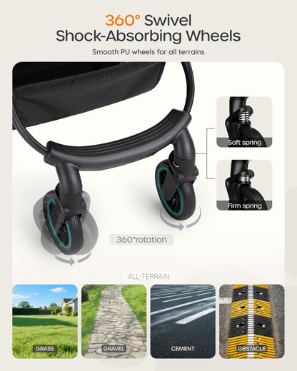 OJCME 3 in 1 Pet Carrier Stroller for Small/Medium. Chosen for real quality, fits naturally into