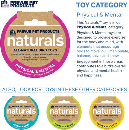 Prevue Pet Products Naturals Physical & Mental Princess Bird Toy 62553