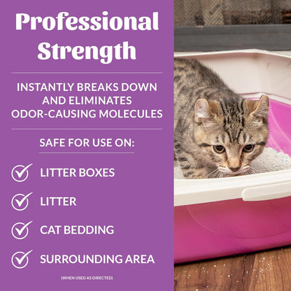 SKOUT'S HONOR Cat Litter Box Deodorizer Spray - Professional Strength, Instantly Breaks Down and Destroys Offensive Odors, Effectively Neutralizes Feline Pheromones, Eco-Friendly, Cruelty-Free, 35 oz