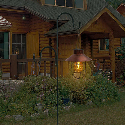 MIPON 78 Inch Double Shepherds Hooks for Outdoor Bird Feeder,Hanging Plants,Solar Light,Adjustable 78/62/46/30 Inch,3/4 Inch Width Garden Shepards Hook