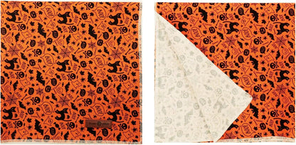 Lionet Paws Halloween Dog Bandana,Fabric Black Bat Dogs Kerchief for Medium Large Dogs,Dog Cotton Triangle Bibs Scarf for Girl Boy