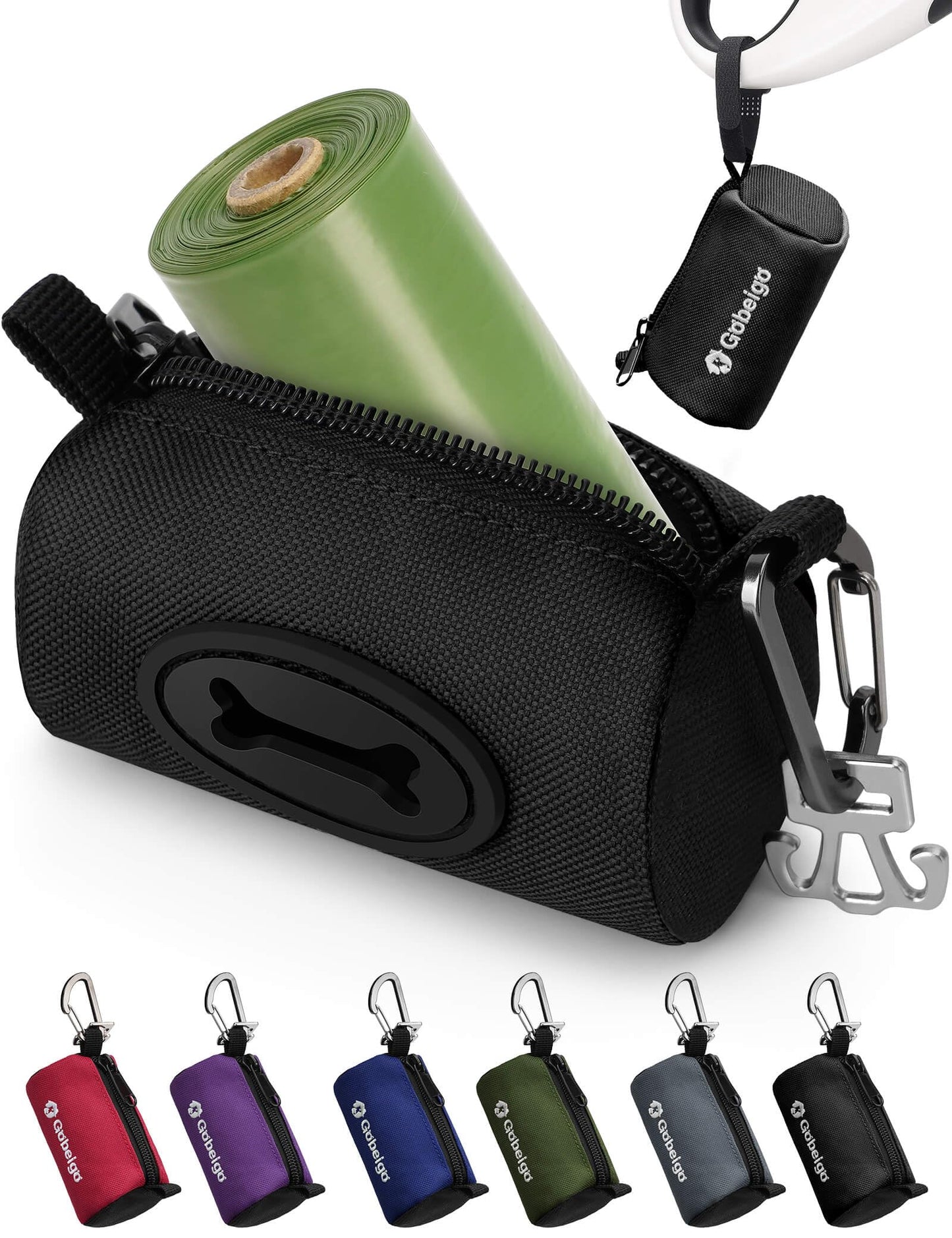 Gobeigo Dog Poop Bag Holder with Used Bag Carrier. Chosen for real quality, fits naturally into
