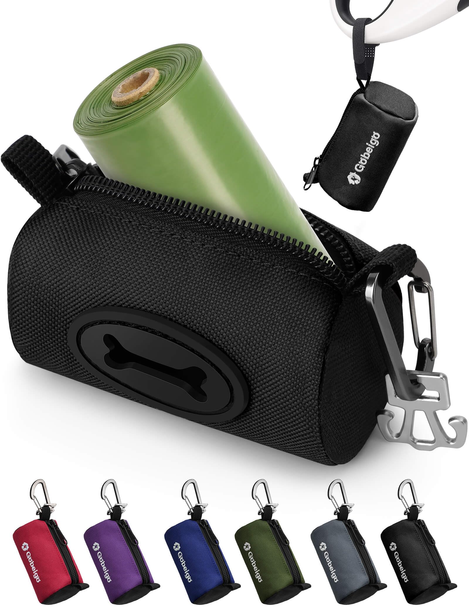 Gobeigo Dog Poop Bag Holder with Used Bag Carrier. Chosen for real quality, fits naturally into