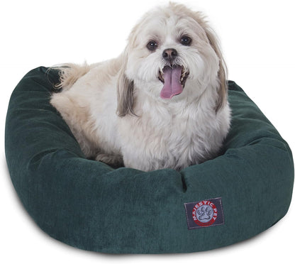 Majestic Pet Villa 24 Inch Shredded Memory Foam Dog Bed for Small Sized Dogs 24x19x7 Inch–Orthopedic Dog Bed - Durable Pet Bed - Washable Small Pet Bed with Head Support-Marine