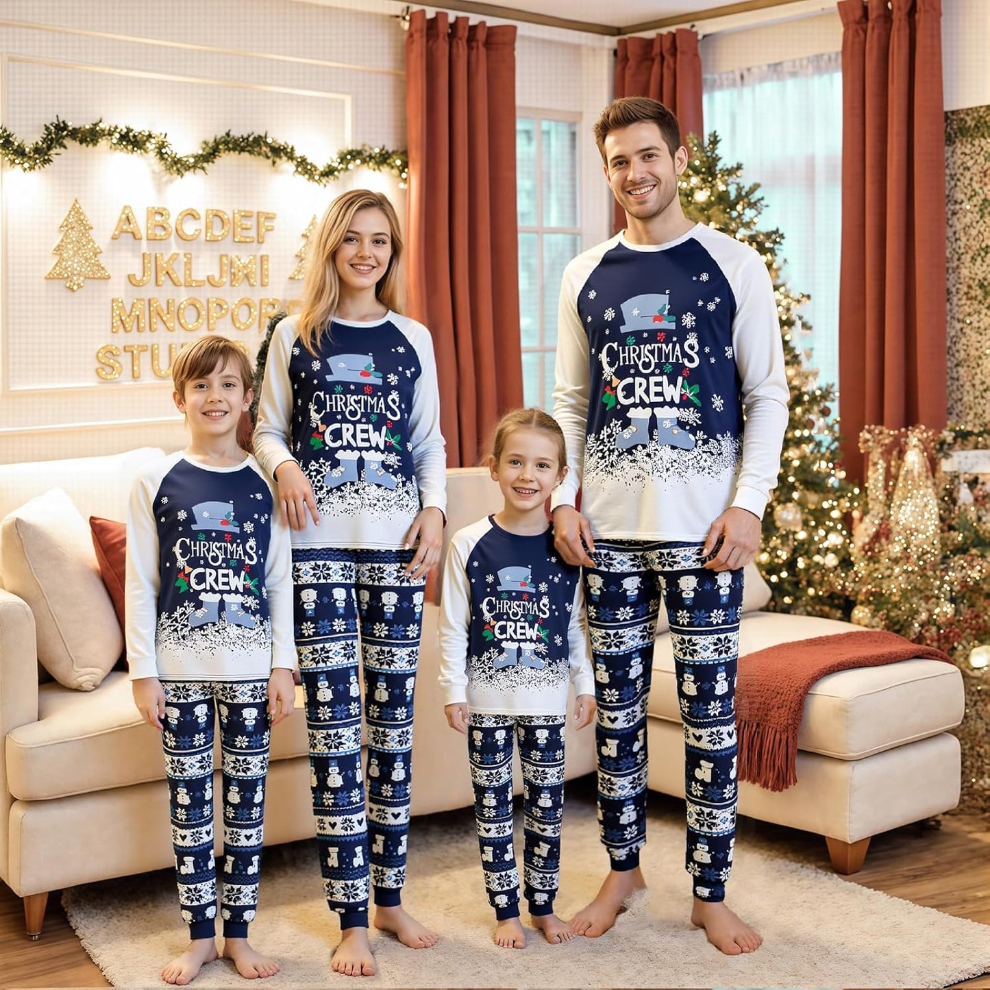 Matching Family Christmas Pajamas Set - Xmas Sleepwear PJs