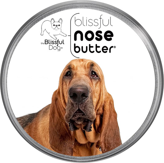 The Blissful Dog Bloodhound Nose Butter for Dry, Cracked Skin, Lick-Safe Dog Nose Balm with
