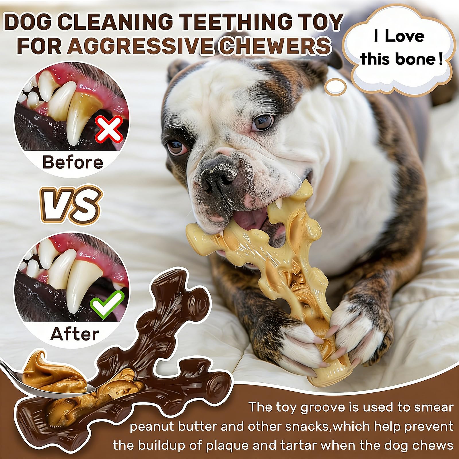 SIHRMIU 2 Pack Dog Chew Toys for Aggressive Chewers. Chosen for real quality, fits naturally into