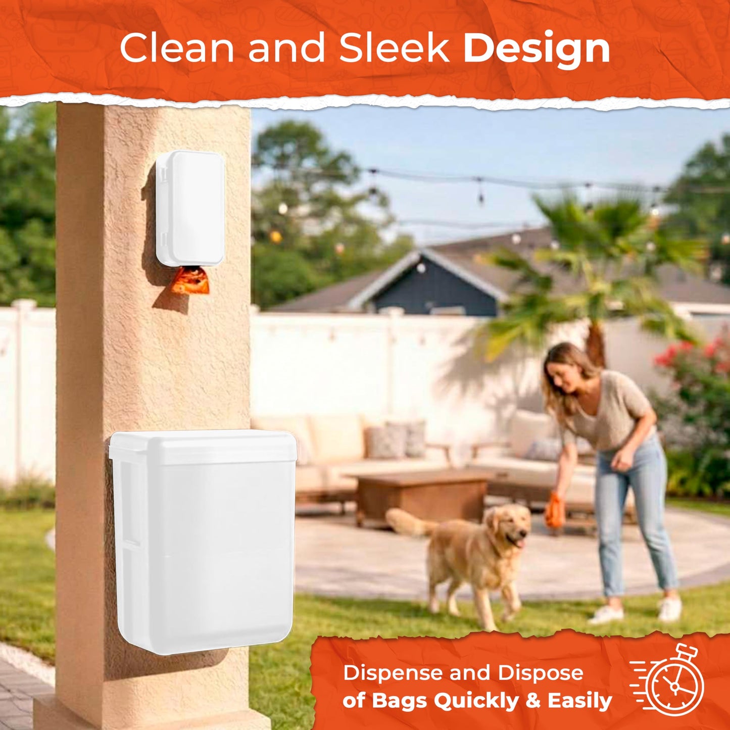 PEXTER Dog Poop Bag Dispenser. Chosen for real quality, fits naturally into modern pet homes.