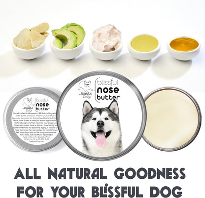 The Blissful Dog Malamute Unscented Nose Butter - Dog Nose Butter, 16 Ounce