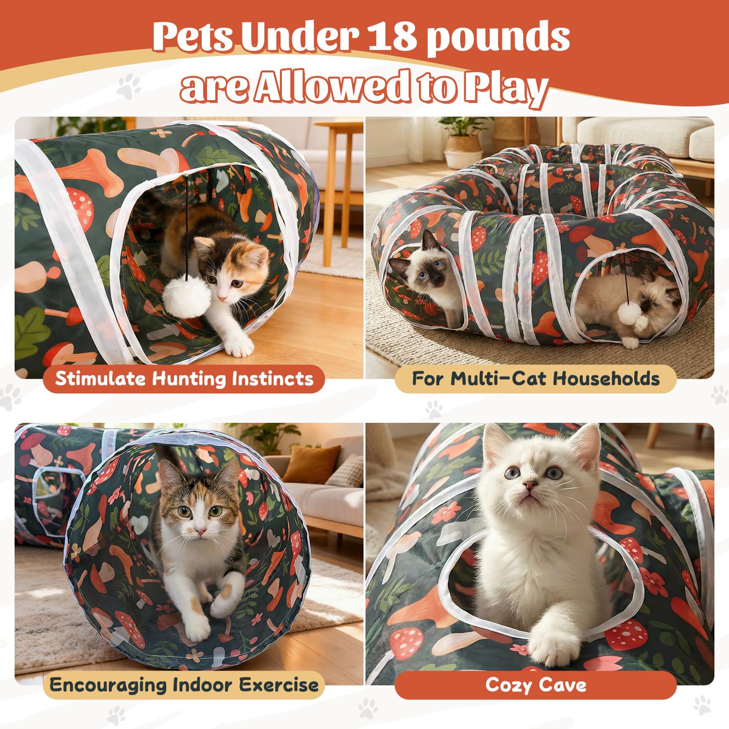 Cat Tunnel for Indoor Entertainment. Chosen for real quality, fits naturally into modern pet homes.
