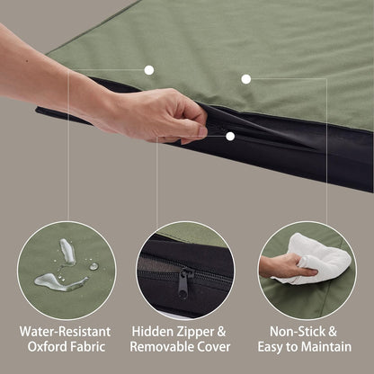 Outdoor Dog Bed - Waterproof, Portable, Foldable, Cooling, Orthopedic for Large Dogs - 35" All Weather