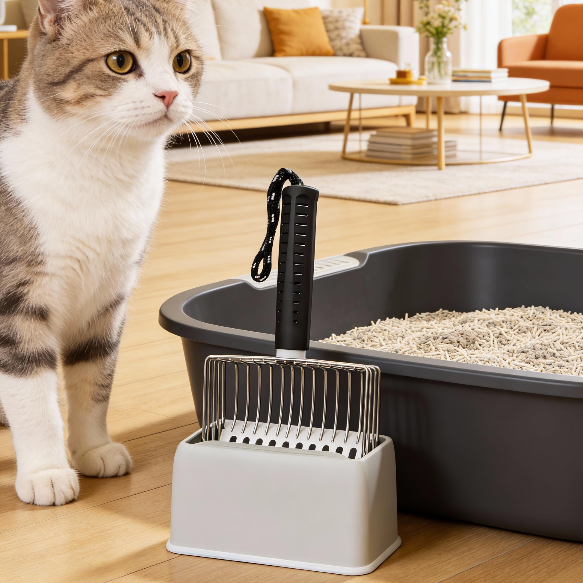 [2026 Version]Efficient Metal Cat Litter Scoop. Chosen for real quality, fits naturally into modern