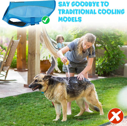 ROZKITCH Dog Cooling Vest, Evaporative Cooling Vest for Dogs with Breathable Mesh Material & Reflective Pipe, Adjustable Dog Cooling Vest Great for Large Dogs 3XL
