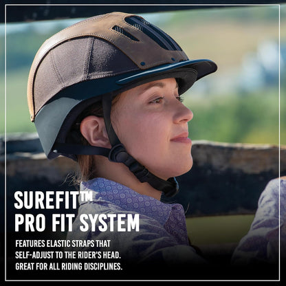 Troxel Sierra Rugged Horse Riding Helmet, Low-Profile, Self-Adjustable Design, Safety Horseback Riding Gear