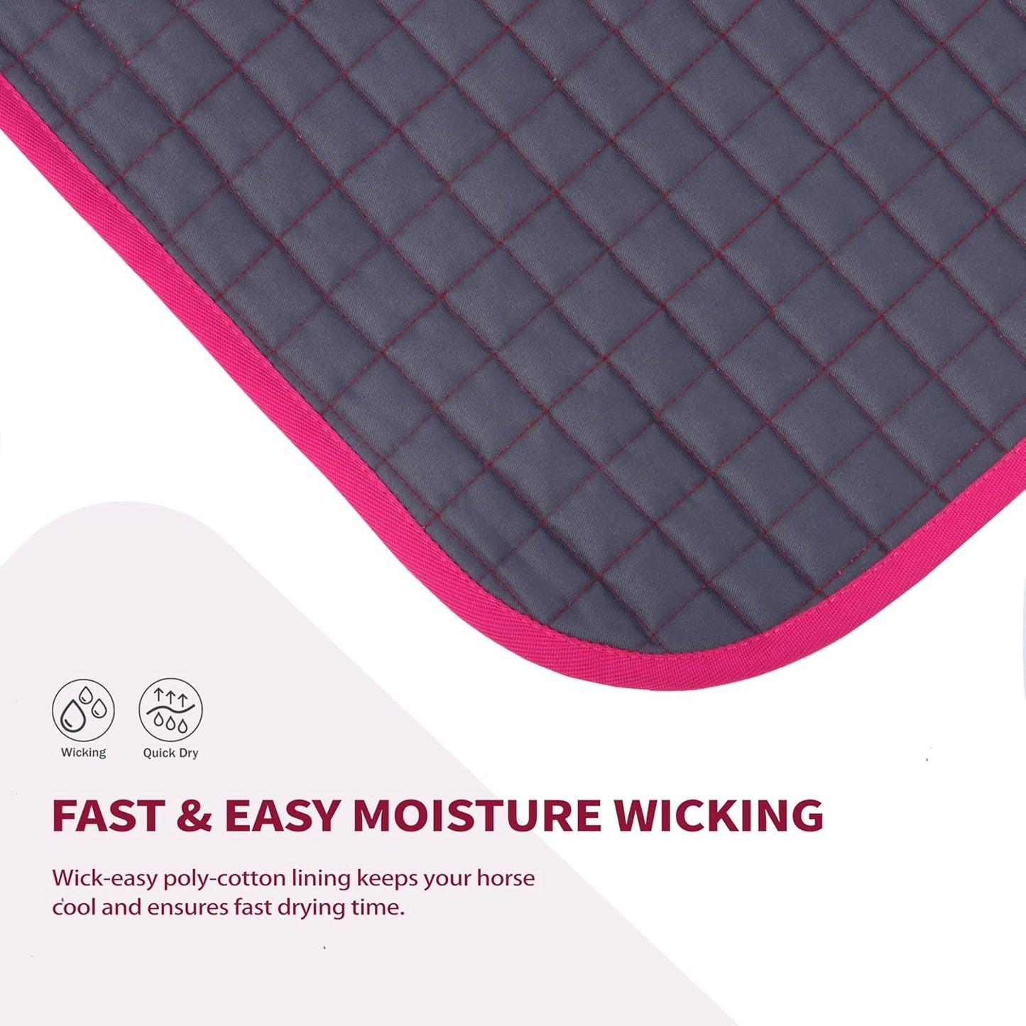 Tackmore Western Saddle Pad Breathable, Shock-Absorbing Saddle Pad