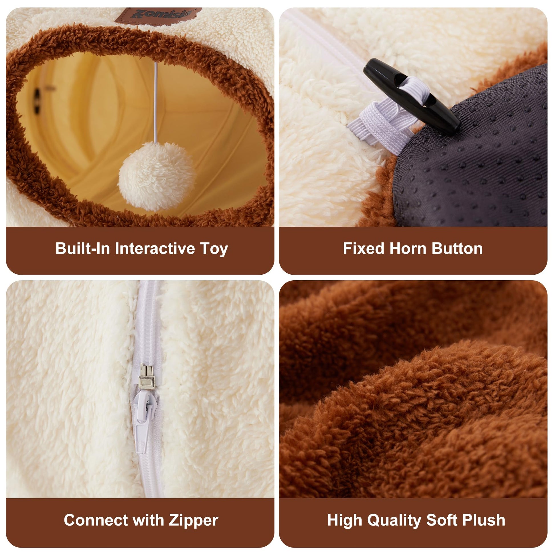 ZOMISIA Cat Tunnel Bed for Indoor Cats. Chosen for real quality, fits naturally into modern pet