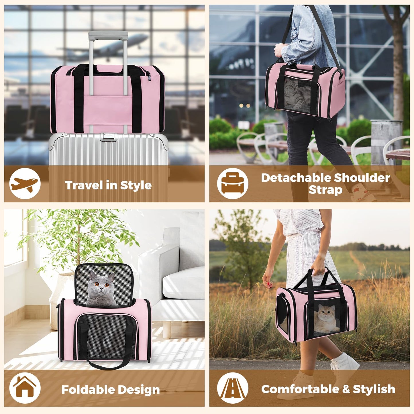 Cat Carrier Soft Up to 16 Lbs. Chosen for real quality, fits naturally into modern pet homes.