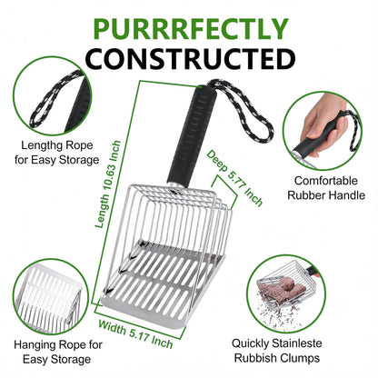 [2026 Version]Efficient Metal Cat Litter Scoop. Chosen for real quality, fits naturally into modern