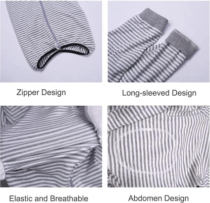 Yeapeeto Dog Onesie Surgery Recovery Suit for Large Medium Bodysuit Dogs Pajamas PJS Full Body for Shedding, Prevent Licking, Wound Protection, Cone Alternative (6X-Large (Pack of 1), Grey)