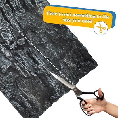 Reptile Tank Background Board Rock Terrarium Cork Background Board 3D Wall Backdrop Aquarium DéCor Backgrounds Amphibian Habitat Decoration for Lizards Leopard Gecko Bearded Dragons Turtle