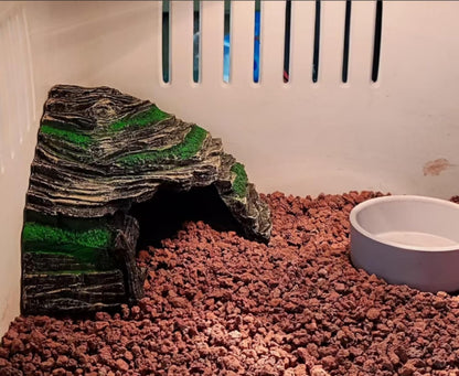 LEOTERRA Reptile Hide, Reptile Basking Platform and Aquarium Cave for Lizards, Geckos, Turtles,Snakes & Fish, Resin Material,Colorfast Underwater Design Aquarium & Terrarium Accessories