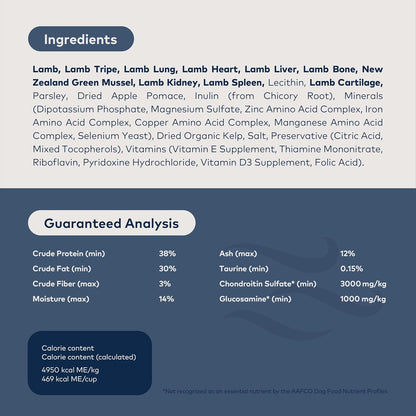 ZIWI Peak Air-Dried Dog Food – Lamb - All Natural, High Protein, Grain Free, Limited Ingredient w/Superfoods (3.5oz)