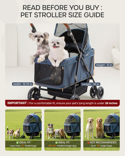 OJCME Dog Stroller for Large & Medium Dogs (20. Chosen for real quality, fits naturally into modern