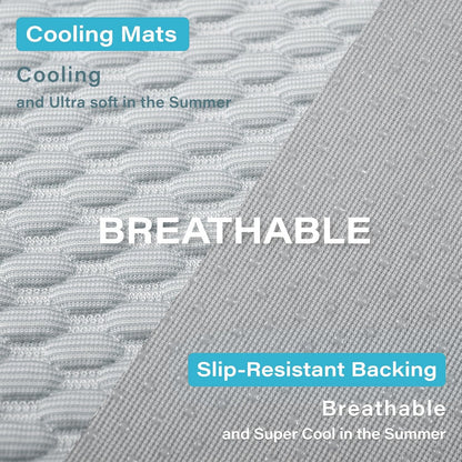 MICROCOSMOS Pet Cooling Mat & Sleeping Pad- Breathable Bubble Surface, EZ Clean. Keep Cooling for Pets, Kids and Adults in Summer.(GreyWhite, 36" x 24")
