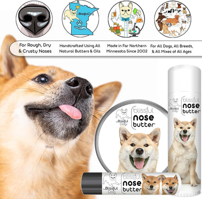 The Blissful Dog Shiba Inu Unscented Nose Butter - Dog Nose Butter, 8 Ounce