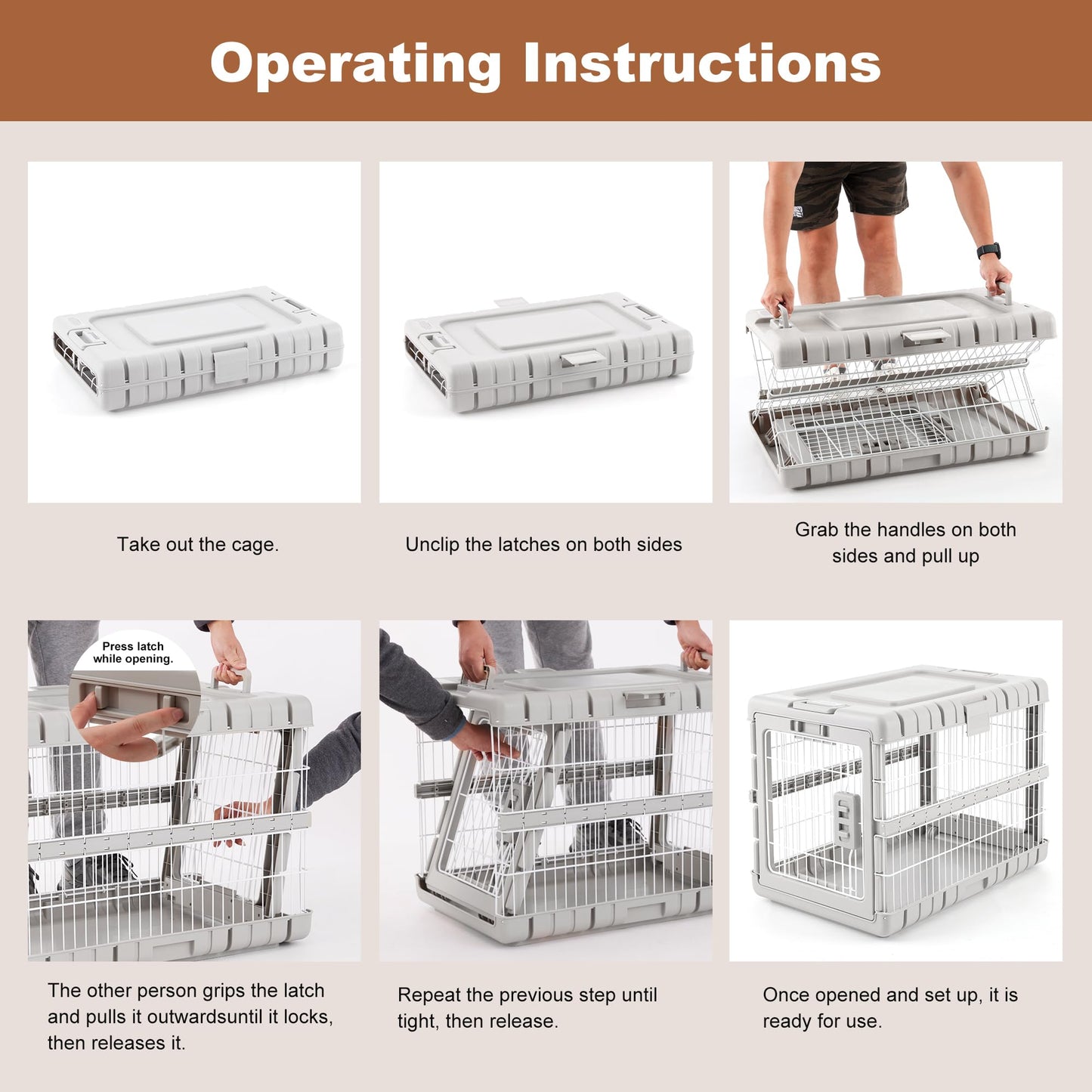 ZOMISIA Collapsible Dog Crate for Large Dogs. Chosen for real quality, fits naturally into modern