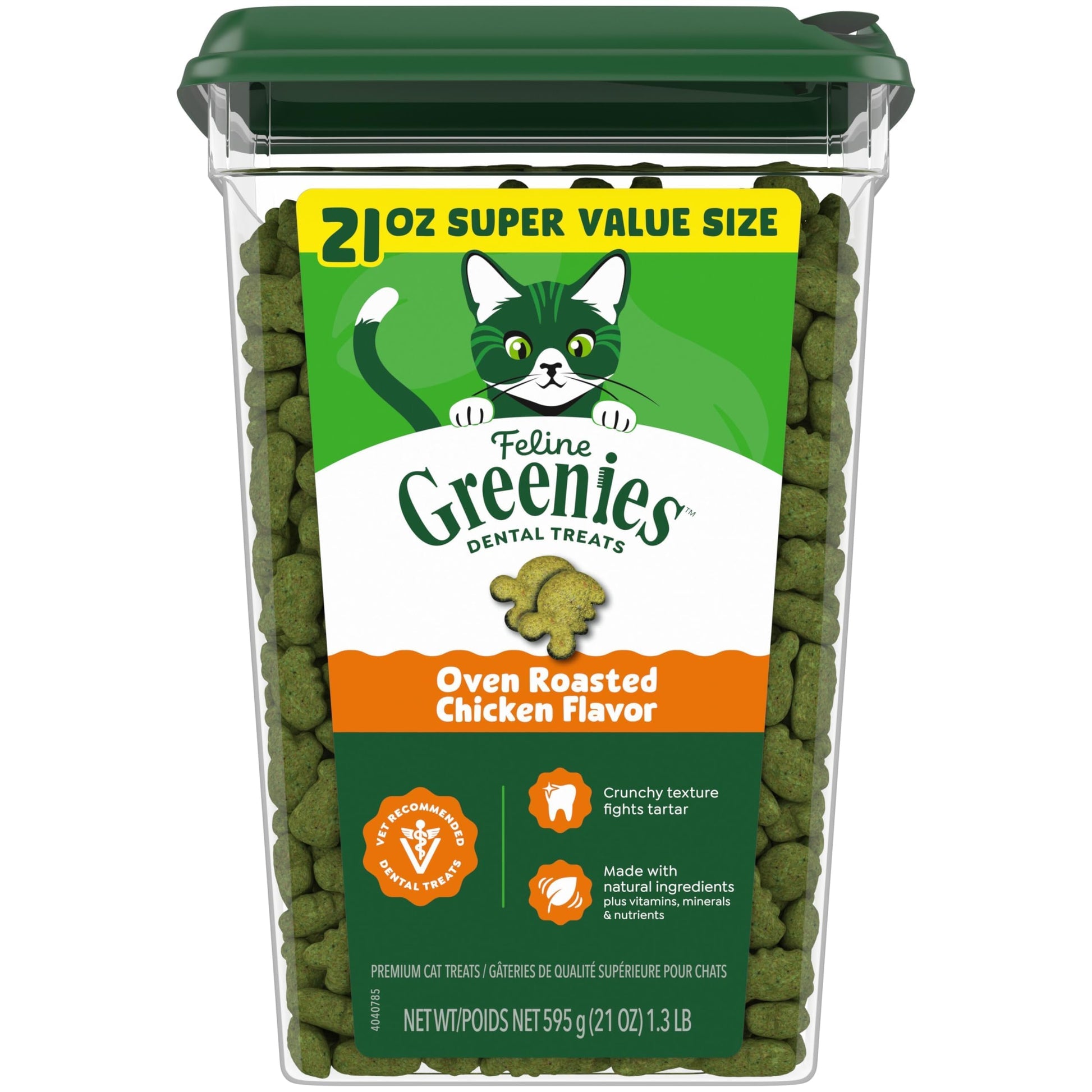 Greenies Feline Natural Dental Cat Treats. Chosen for real quality, fits naturally into modern pet