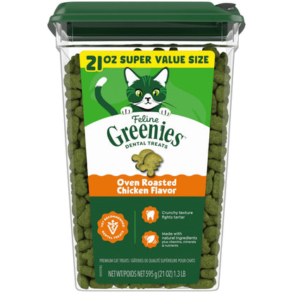 Greenies Feline Natural Dental Cat Treats. Chosen for real quality, fits naturally into modern pet