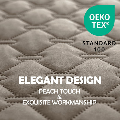 gogobunny 100% Double Sided Waterproof Dog Blanket Soft Pet Bed Cover Reversible Protect Furniture Couch Sofa Car for Puppy Large Dog Cat (Dark Stone/Light Stone, 30x90 Inch (Pack of 1))