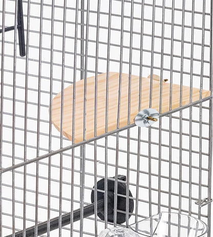 Bird Perch Platform Stand Wooden Parrot Perch Corner 6.7 Inches Fan Shape Playground Cage Accessories Parrot Stand Flat Perches for Bird Cages Corner Shelf for Birds Parrots Hamster Gerbil