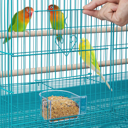 Yaheetech Flight Bird Cage Parakeet Cage for Small Parrots Cockatiels Conures Budgies with Rolling Stand Extra Space Slide-Out Tray