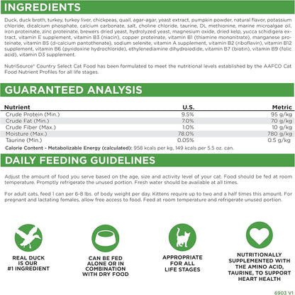 Nutri Source Grain Free County Select Canned Cat Food 12/5.5 oz Case