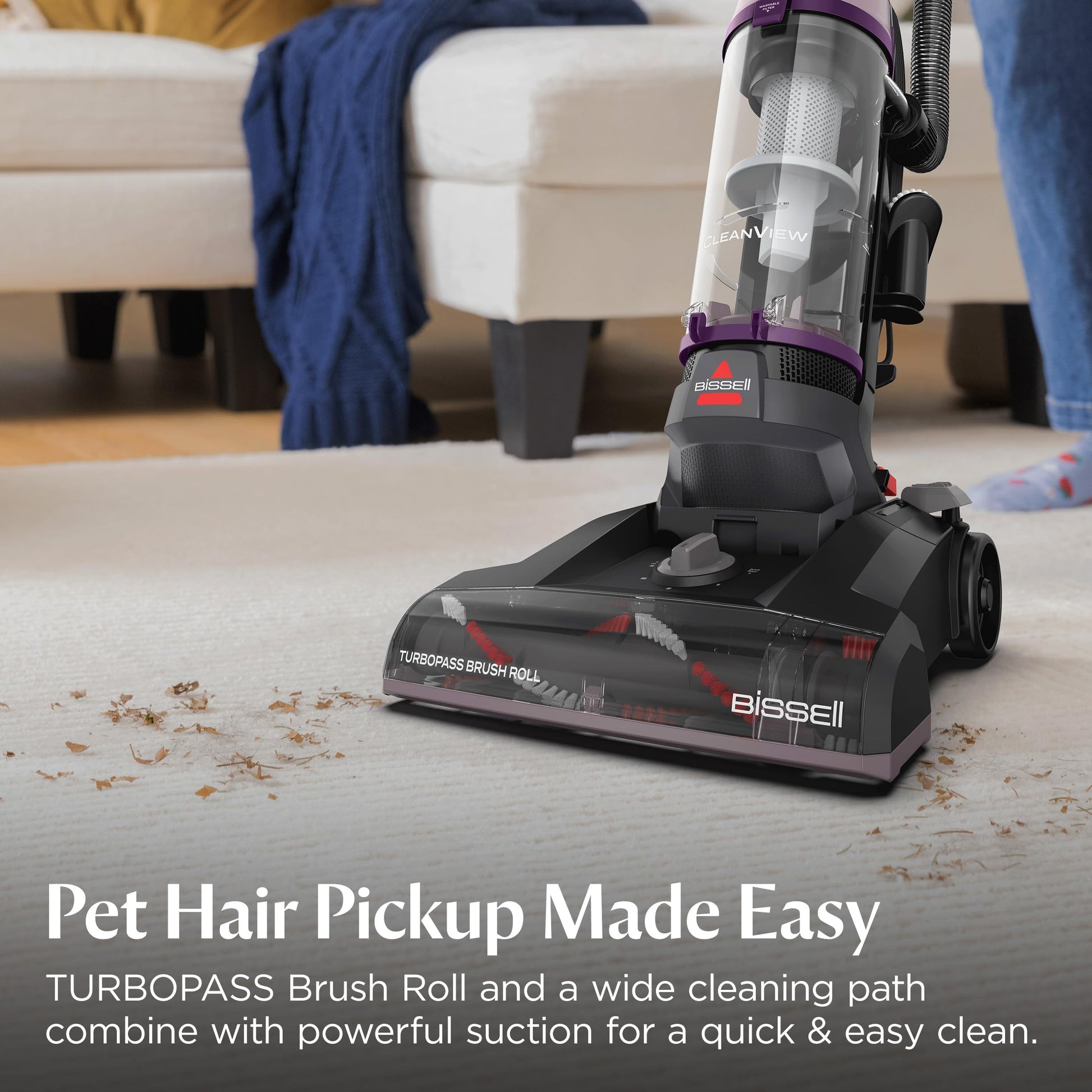 Bissell CleanView Upright Vacuum. Chosen for real quality, fits naturally into modern pet homes.