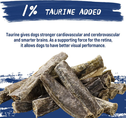 Dog Treats, Cod Skins Dog Treat with Taurine, One-Ingredient Grain-Free Chew Fish Skin Rolls Rich in Omega3, 8 oz